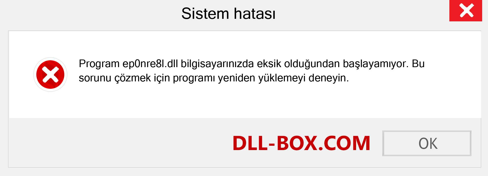 ep0nre8l.dll dosyası eksik mi? Windows 7, 8, 10 için İndirin - Windows'ta ep0nre8l dll Eksik Hatasını Düzeltin, fotoğraflar, resimler